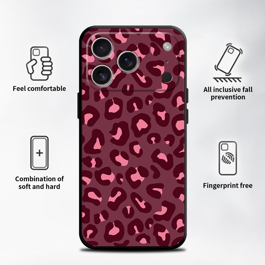Case for Apple iPhone 17 Pro Max XR XS MAX 14 12 15 Pro 7 8 Air 16 13 11 Funda Phone Cover Leopard Print