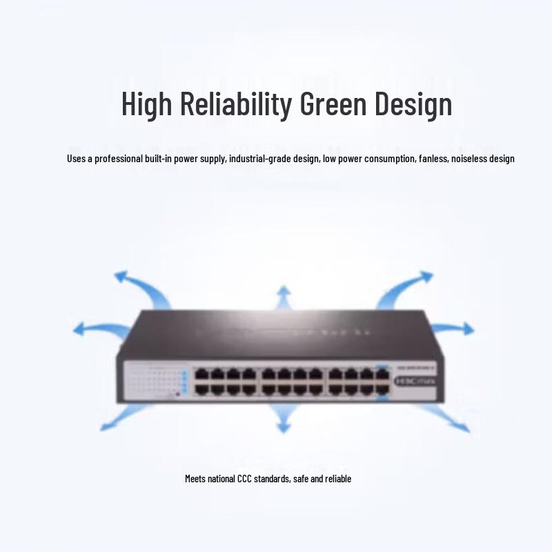 H3C S1324-E 24-Port Gigabit Unmanaged Cloud-Managed Switch