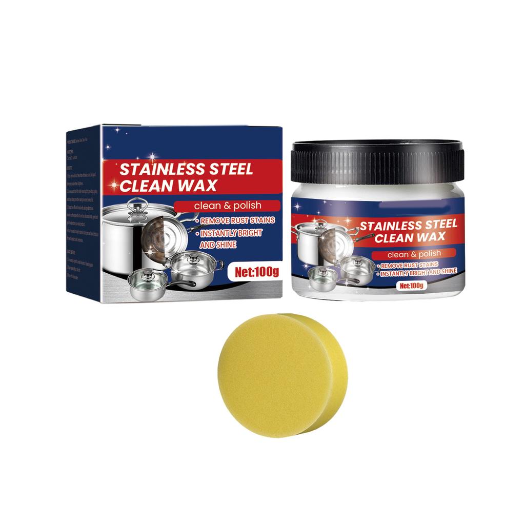 Fast and Convenient Stainless Steel Cleaning Cream Remove Stubborn Stains Effortless Cleaner No Harmful Chemicals