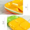 A5 Melamine Four-Compartment Divided Dinner Plate