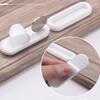 2. 4Pcs Oval Door Handles with Self-Stick and Auxiliary Hold, Ideal for Glass Window, Interior Doors, Cabinets, and Drawers