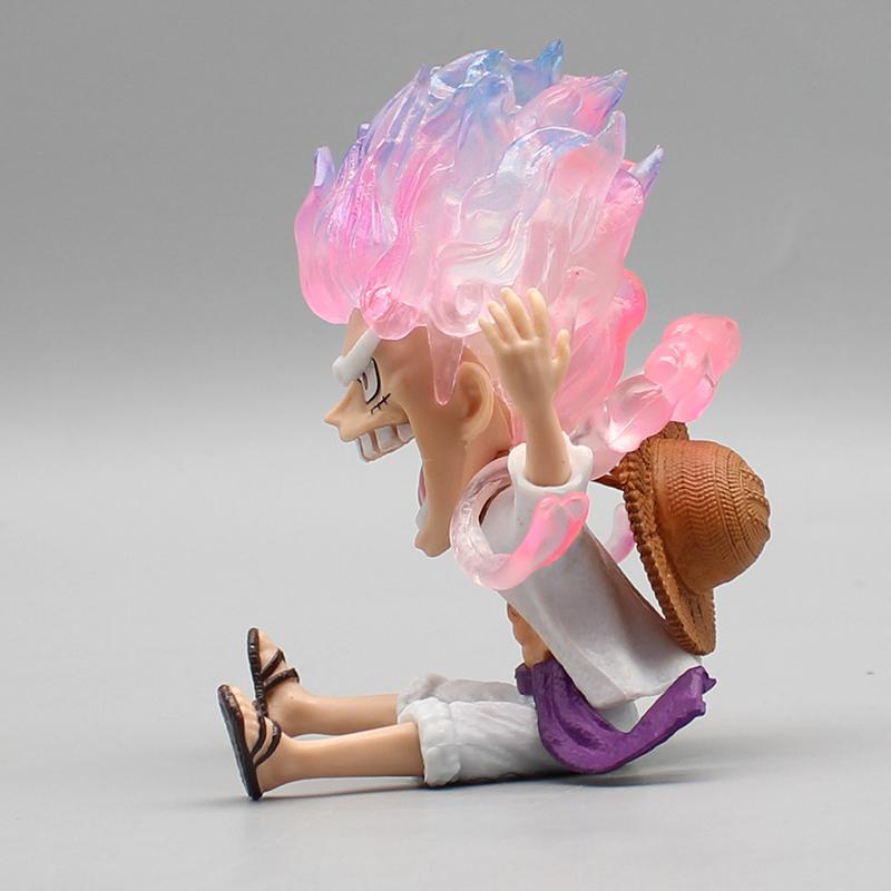 10cm One Piece Anime Figure Luffy Gear 5 Figurine Sun God Luffy Nika Pvc Action Figurine Statue Collectible Model Doll Kids Toys