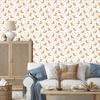 Leopard Wallpaper White and Cream for Living Room and Bedroom 50x1000