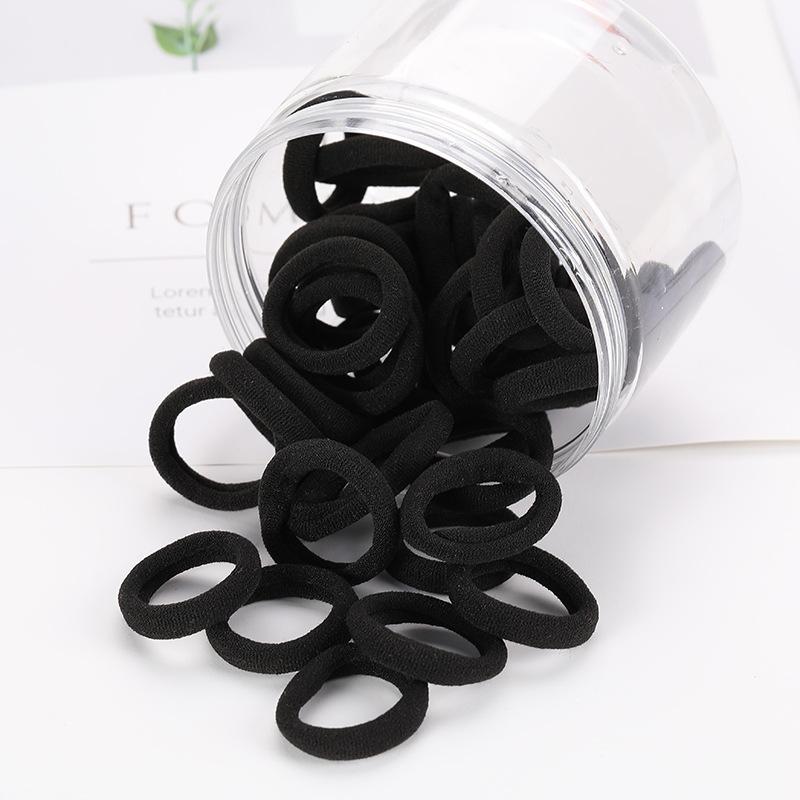 Children s Hair Thumb Hair Ring Baby Does Not Harm Hair Rubber Tendon Basic Small Towel Ring Color Head Rope 2cm/100pcs