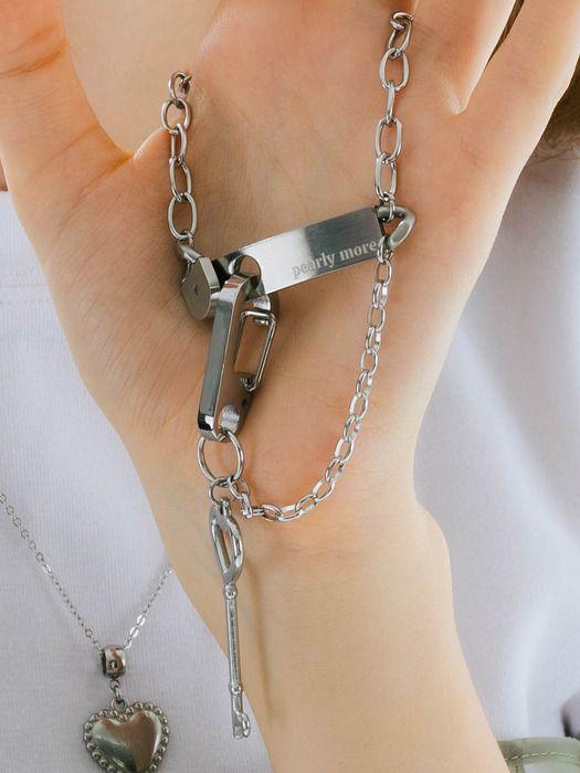 Pearlymore Bold Key Drop Chain Keyring_PM24A002WT free