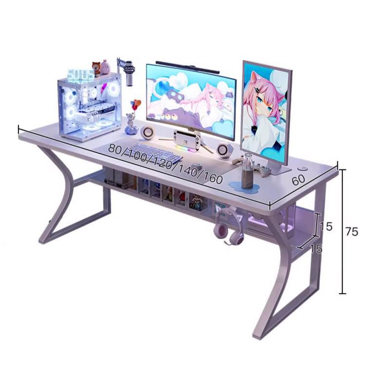 Birou minimalist E-Sports pentru gaming și studiu pentru acasă sau birou