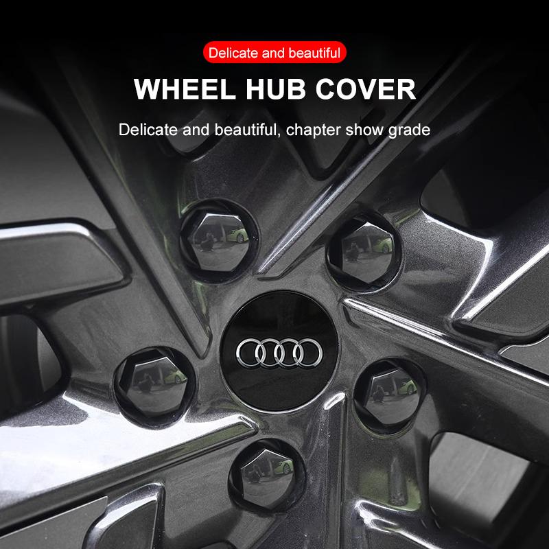 4PCS 60/61/68/69/mm Car Wheel Center Hub Caps Hubcap Tire Rim Covers Replacement For Audi A1 A3 8P A4 B5 B6 B7 B8 A5 A6 C5 C6
