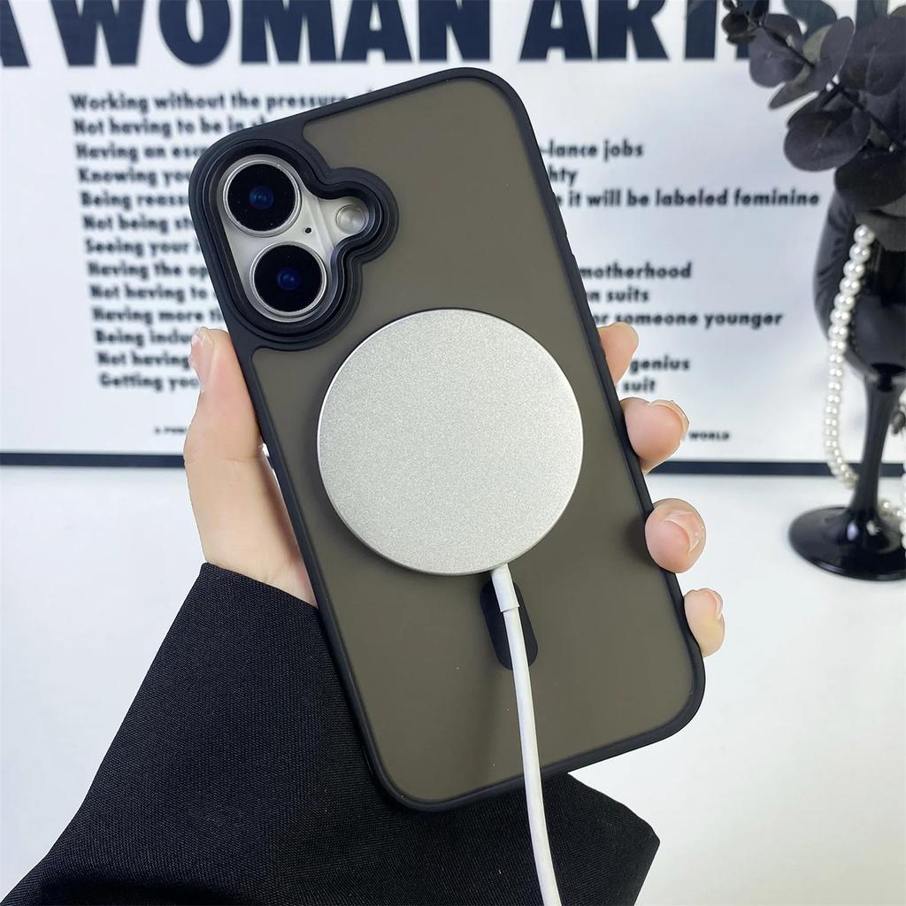 Durchsichtige Magnetische Handyhülle Für iPhone 15 14 Pro Max 16 Plus Hülle Matt Für Magsafe Für iPhone 16 13 12 11 Pro Max Hüllen
