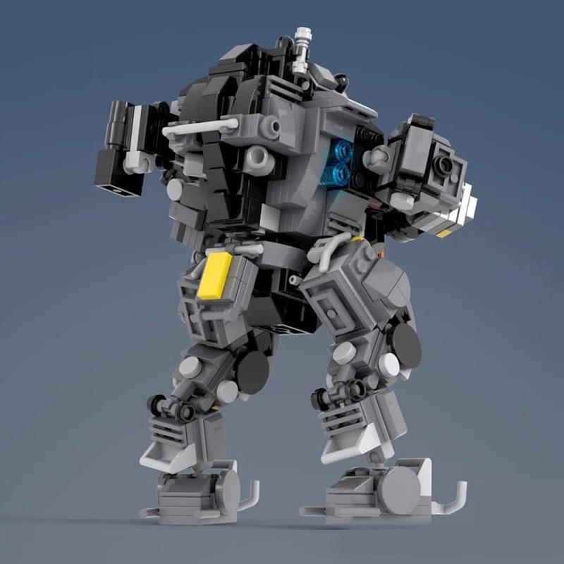 Building Block Compatible Titanfall Q Version Ion Mechanical Toy Assembly Building Block Assembly Robot