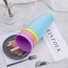 8PCS 18OZ Plastic Cups Tumbler Reusable Cup Free BPA Pint Glass for Beer Party or Home Bar Choose Your Color from 9 Colors