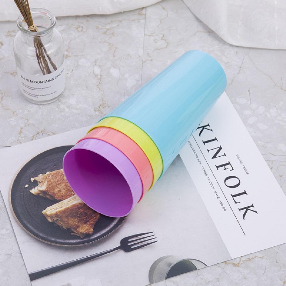8PCS 18OZ Plastic Cups Tumbler Reusable Cup Free BPA Pint Glass for Beer Party or Home Bar Choose Your Color from 9 Colors