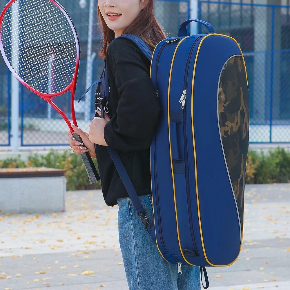Multifunctional Badminton Racket Handbag Shoes Compartment Carrying Handbag  for Men and Women