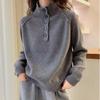Unique Button Design, High-neck, Soft Knit Sweater for Women, High-end Feel for Autumn and Winter Commuting, Versatile Base Layer