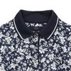 Short Sleeve Polo Shirt Quick Flower Golf C25134207 M [Callaway] Women's (Sweat Wicking, Drying, Pattern) / / 1120_Navy