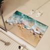 Ocean Bathroom Bath Mat Absorbent Foot Mats Non-slip Quick Dry Bathroom Carpet Shower Rugs Toilet Pad Doormat Washable