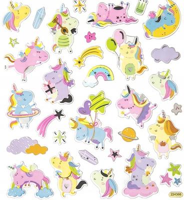 Decorative Colorful Moomin Horns Unicorns Diy Stickers 32Pcs.