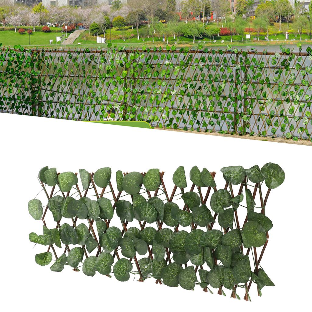 Artificial Hedges Fence Simulation Expandable Sun Waterproof Artificial Topiary Hedge Plant for Garden