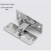 Black Stainless Steel 90° Latch for Small Doors: Anti-theft Right Angle Sliding Door Hasp Lock.