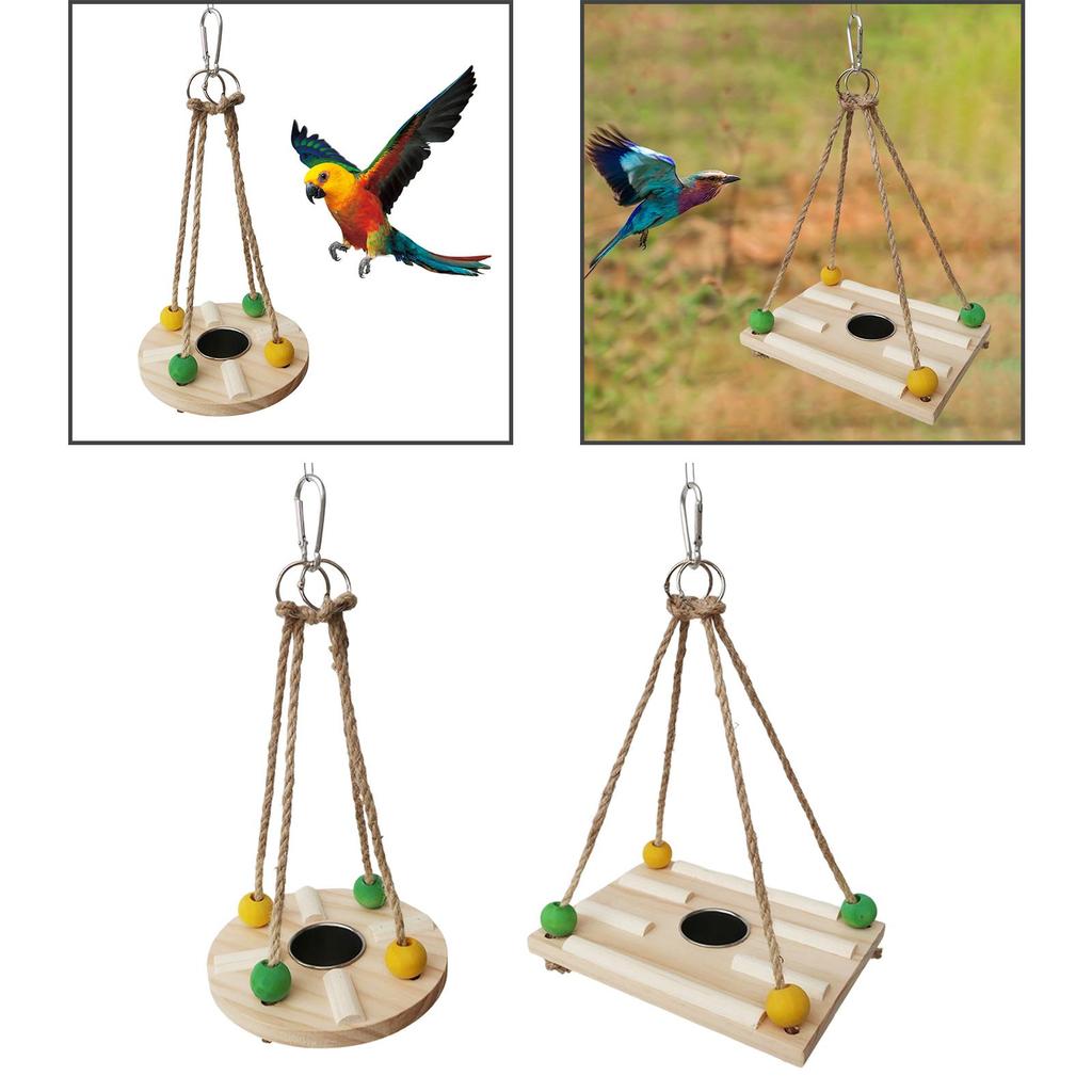Bird Chewing Swing Toy Exercise Pet Supplies Claws Wooden Standing Toys, Parrot Toys for