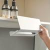 1pcs Kitchen Tissue Holder No Punching Iron Paper Holder Household Napkin Hanger Cabinet Drawer Wall Mounted