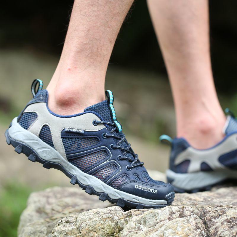 Outdoor hiking shoes creek shoes men's summer ultra-light mesh breathable hiking shoes women's dual-purpose quick-drying wading shoes