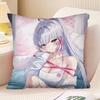 Game Anime Genshin Impact Kamisato Ayaka Pillow Case Fashion Square Pillowcase Bedroom Sofa Room Ins Decoration Leisure