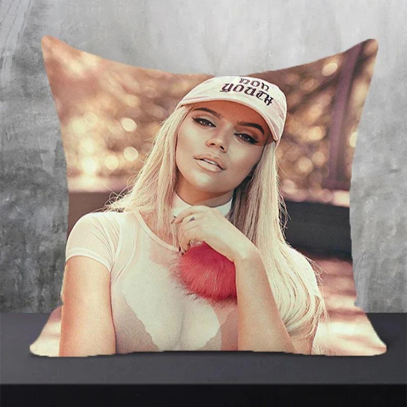 Karol G Art Pillow Covers Decorative Sofa Cushions Room Decor Cushion Cover Furniture Pillowcase Pillows Luxury Cases Hugs Home