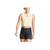 adidas Damen Power 3-Streifen Boxy Tank Top Pudergelb Damen Streetwear JG6182