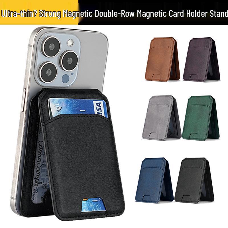 Ultra-Thin Magnetic Card Holder for iPhone 14/15/16 Pro Max with Stand