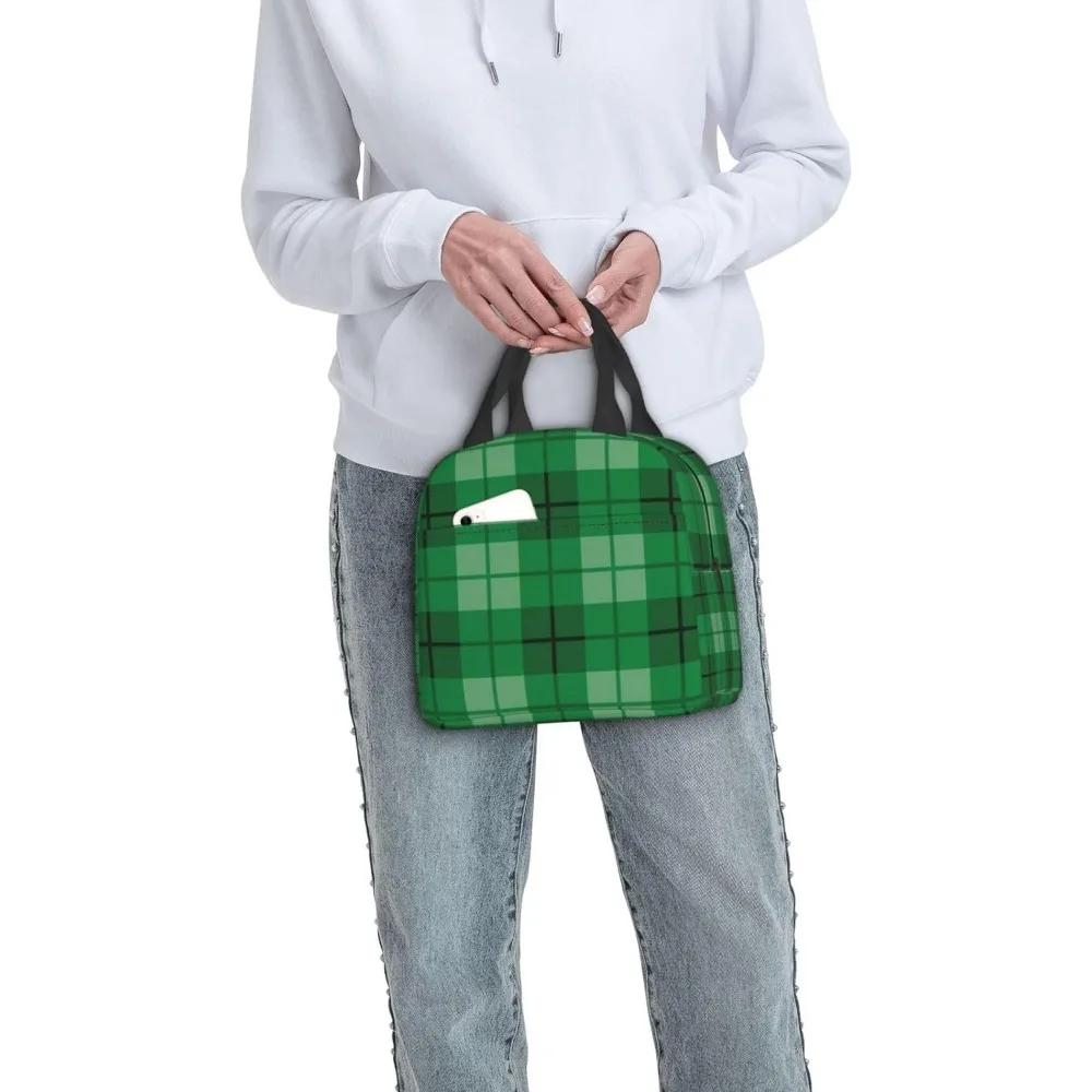 Celebrate St Patrick'S Day Lunch Bag for Women Men Cute Tote Insulated Lunch Box with Pocket for Work Office Travel Picnic