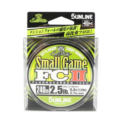 Sunline Fluorocarbon Line Small Game FC II 240m 2.5lb 0.128mm (5330)