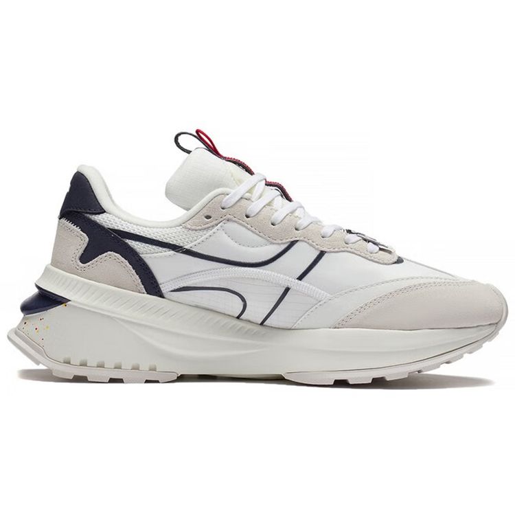 Li Ning Fangyuan Evo Comfortable Breathable Low-Top Sports Casual Shoes Men Sneakers White Blue AGCR227-6