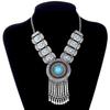 Fashion Bohemian Statement Long Collier Pendant Necklace Women Tassel Vintage Choker Collar Boho Necklace Female Zircon Bijoux