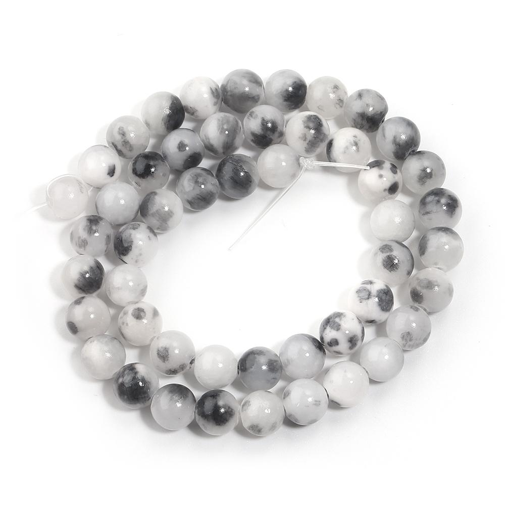 34-90pcs 4-12mm Persian Jade Stone Beads Natural Stone Loose Spacer Beads For Jewelry Making DIY Bracelet Necklace Accessories