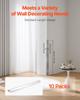 Stainless Steel Wall Corner Protector, 50 x 50 x 1217 mm, 10 Pack Metal Corner Guards, 304 Stainless Steel Edge Trim 90-Degree Angle for