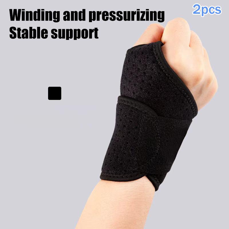 

2Pcs Adjustable Wristband Carpal Tunnel Brace Wrist Support Sport Tendinitis Pain Relief For Arthritis Wrist Bandage Wrap