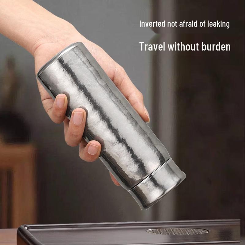 Shangqi 300ML Portable Titanium Insulated Bottle