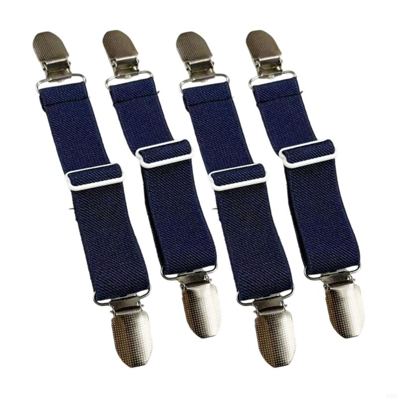

Sandal Adjuster Strap AntiSlip Back Closures Durability Elastic Shoe Strap 4pcs X3UC темно-синий