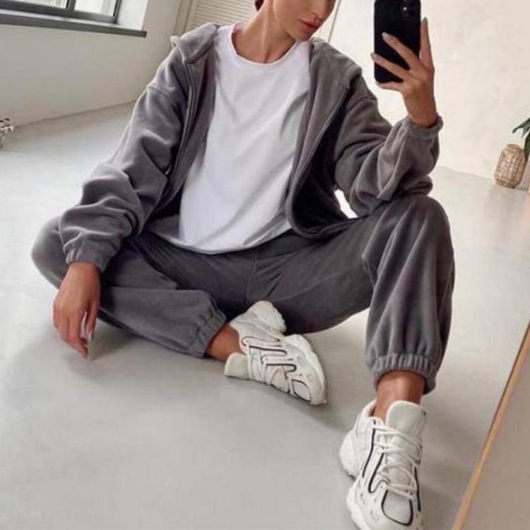 Women Casual Fashionable Sports Sweatshirt Suit