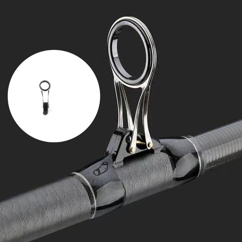 Eye Rings Fishing Accessories Fishing Line Guide Top Rings Rod Guide Top Rings Easy Installation Fishing Rod Wire Rings