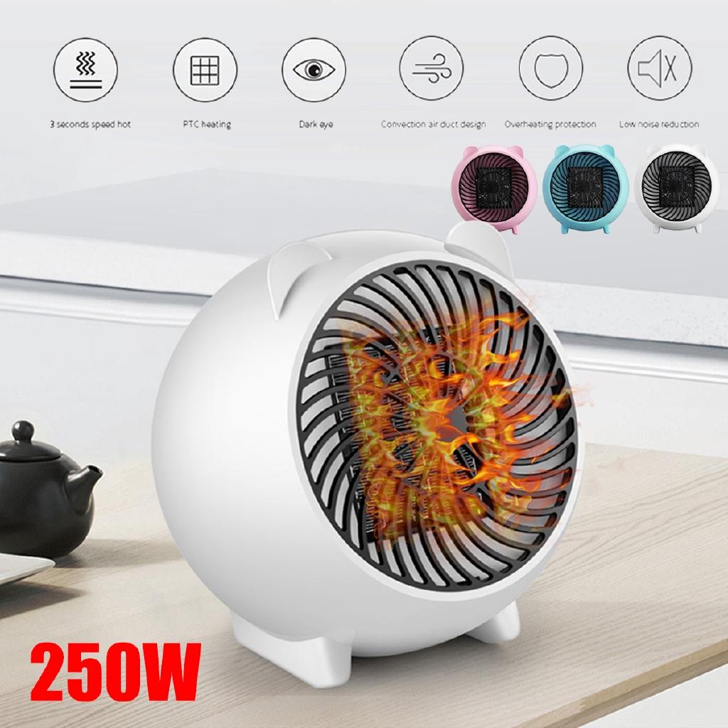 250W Winter Heating Fan Portable Mini Air Space Heater Electric Heater Hand Warmer Air Blower 220V EU/110V US plug