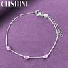 CHSHINE 925 Sterling Silver Small Bead Bracelet for Women Wedding Party Fashion Charm Jewelry