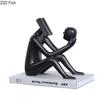 Book Reader Figure Sculpture Room Aesthetic Decor Creative Character Resins Crafts Abstract Figures Statue Desk Decoration