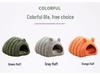 Four Seasons Enclosed Cat Bed - Cozy, Washable Caterpillar Nest for Deep Sleep