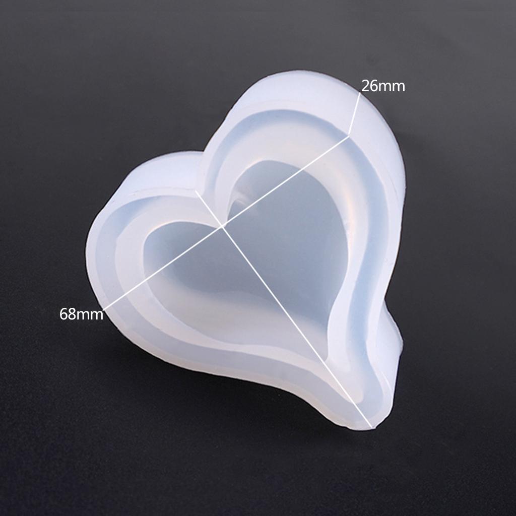 Silicone Mold Heart Shape DIY Jewelry Making Epoxy Resin Molds Handmade Decoration Pendant Ornaments Accessories S/for M