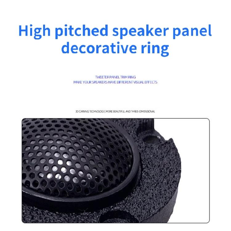 High Pitched Speaker Aluminum Panel Circle 1in 1.25inch Speaker Decorative Circlet Car Modification Amplifiers Accessory
