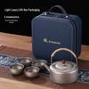 Zhouyue Arch Moon Pure Titanium Outdoor Tea Set