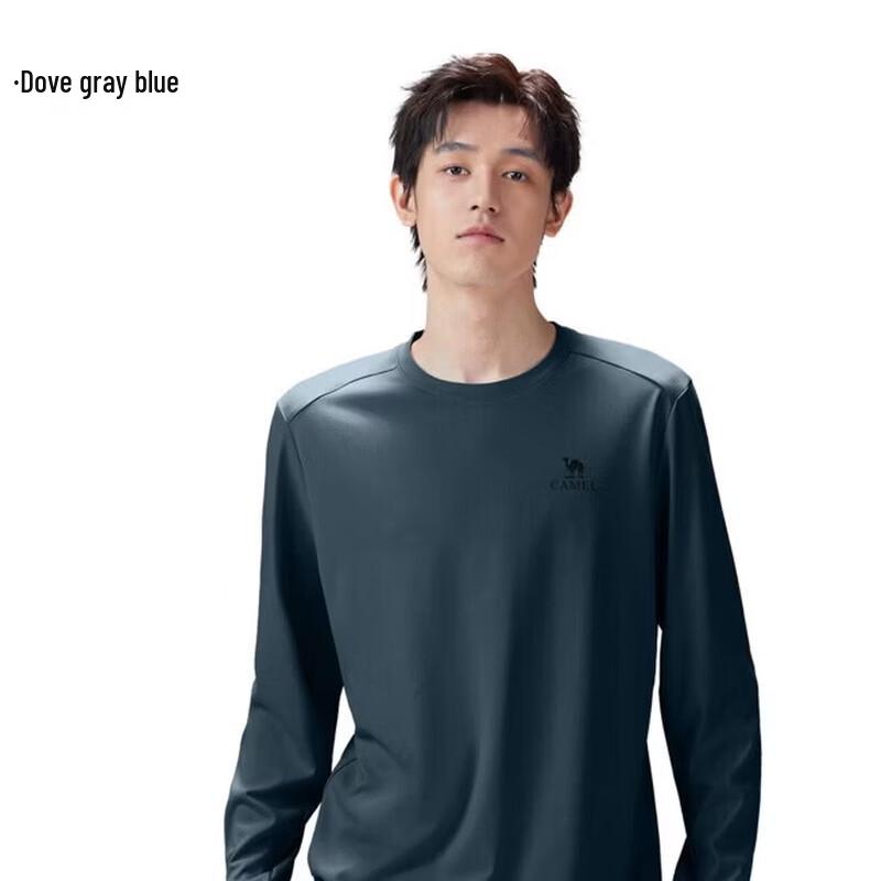 Camel Men s Quick-Dry Long Sleeve Crew Neck T-Shirt M