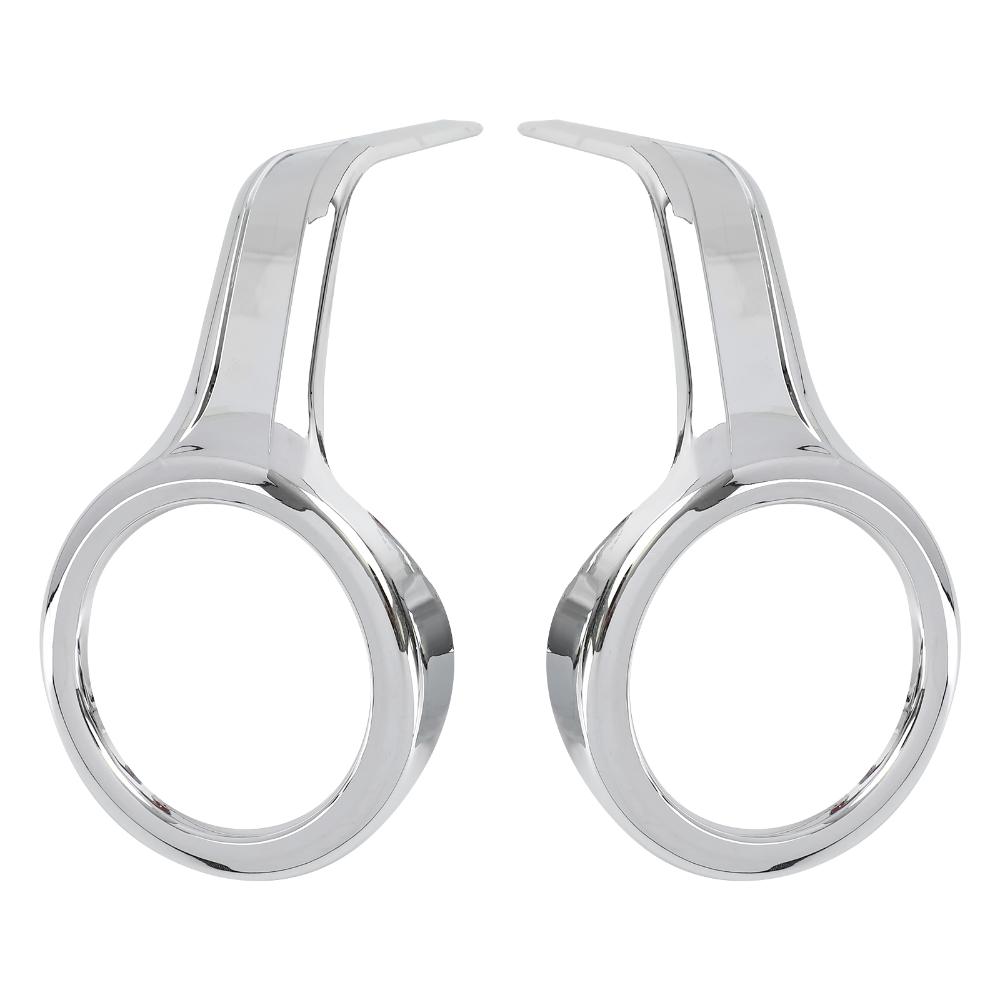 Chrome Fog Light Trim Rings Case for HONDA Goldwing GL1800 F6B 2018-2021