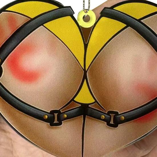 Zlobivé srdce postroj ozdoba hravá akrylová dekorace vánočního stromku slavnostní závěsná dekorace zábavný sváteční dárek pro přátele a rodinu